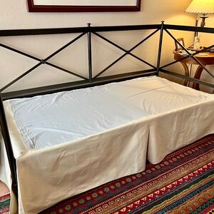 Ballard Design daybed skirt, cream